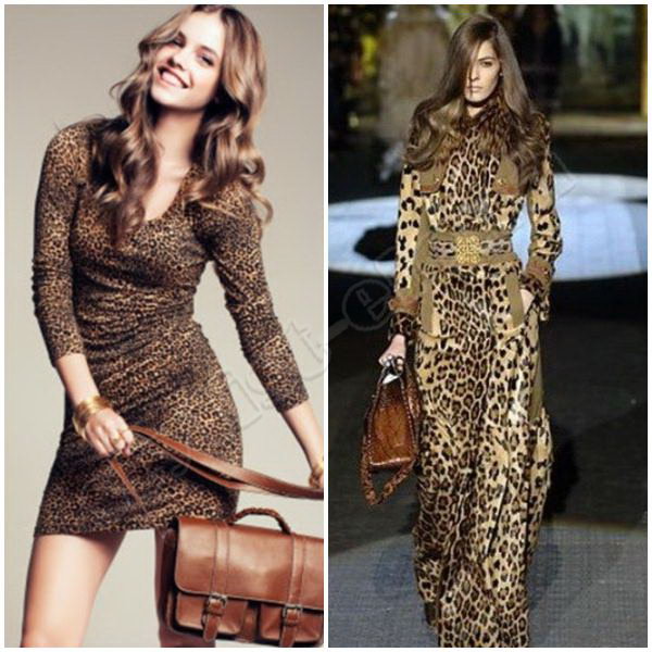 С чем носить леопардовое платье, чтобы не выглядеть вульгарно